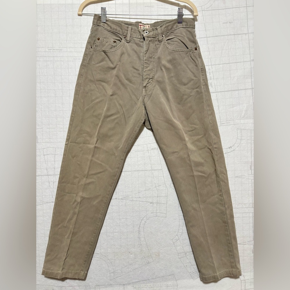 Vintage For Joseph Womens Jeans High Rise Mom Colette Gray Khaki Size 30 USA